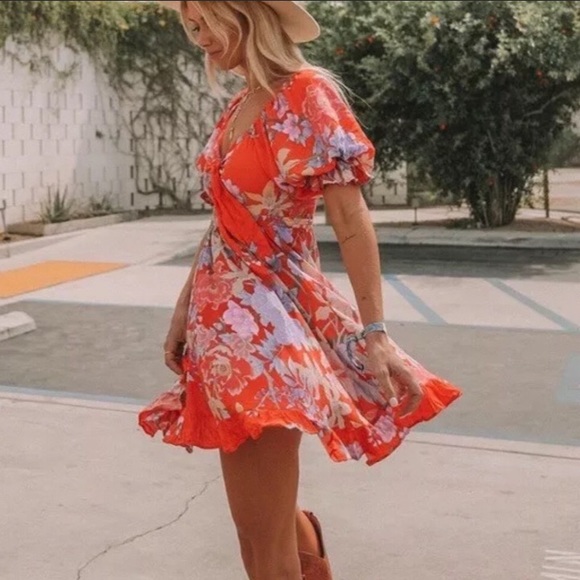 Spell Dresses & Skirts - Spell & the Gypsy Lily Puff Sleeve Playdress NWT